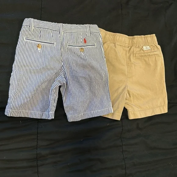 Polo by Ralph Lauren Blue and White Striped Shorts - Picture 4 of 4